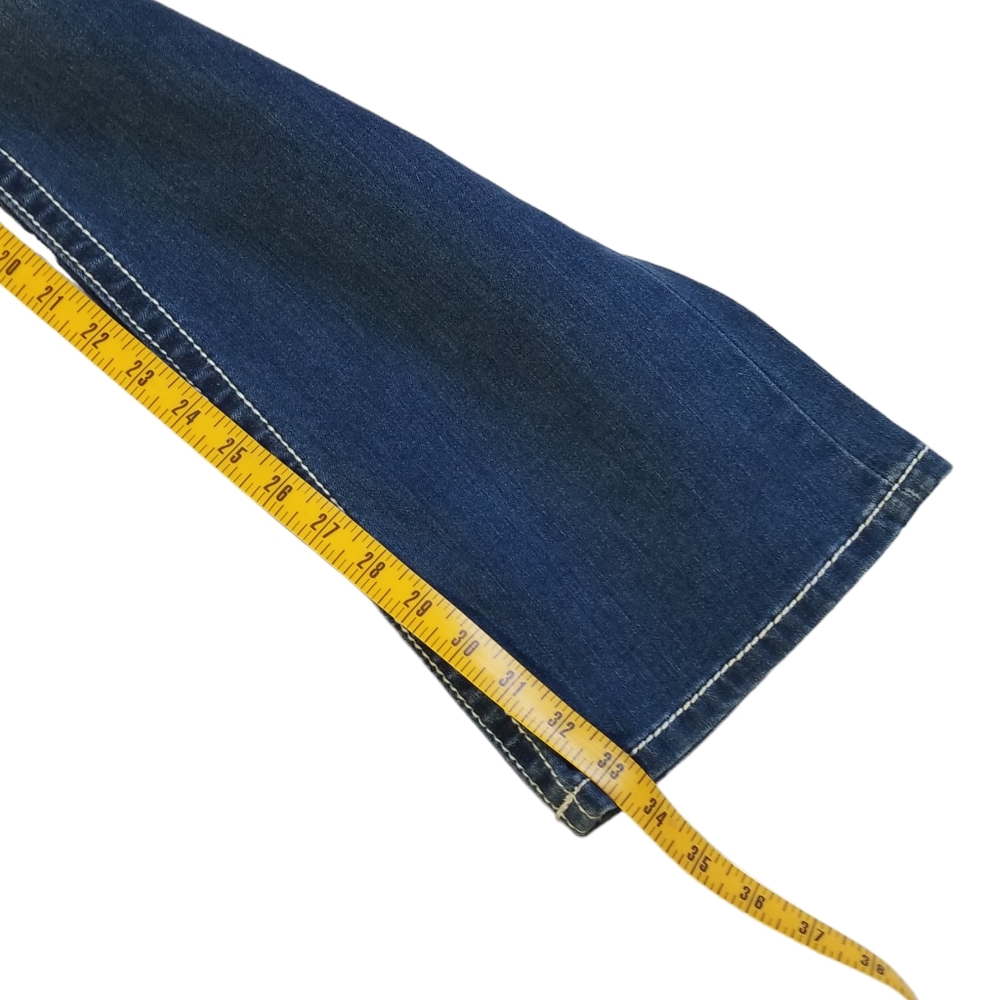 MISS ME Signature Boot Denim Jeans Size 27 Embroidered Rhinestone Bling - Picture 13 of 15